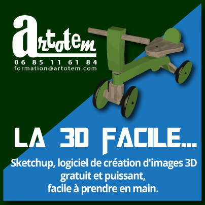 Sketchup logiciel de création d'images 3D 